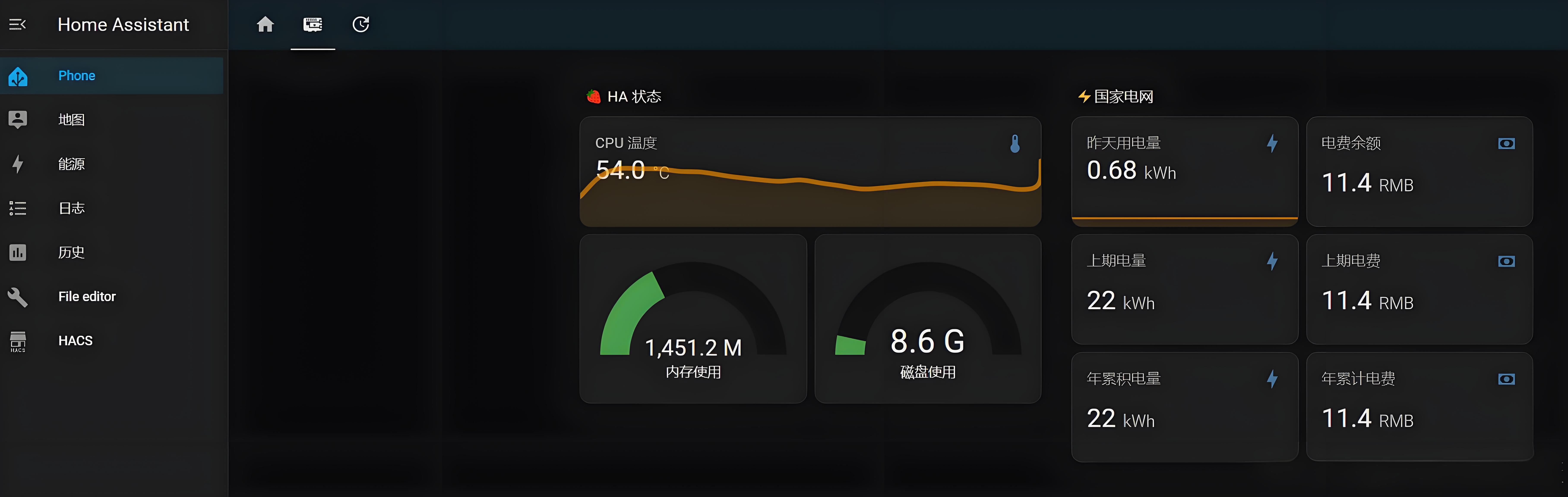 HomeAssistant 最新集成之国家电网